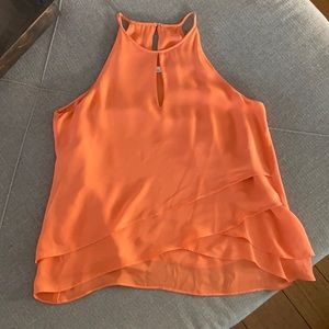 Pumpkin silky blouse